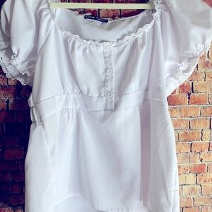White SHEIN Blouse